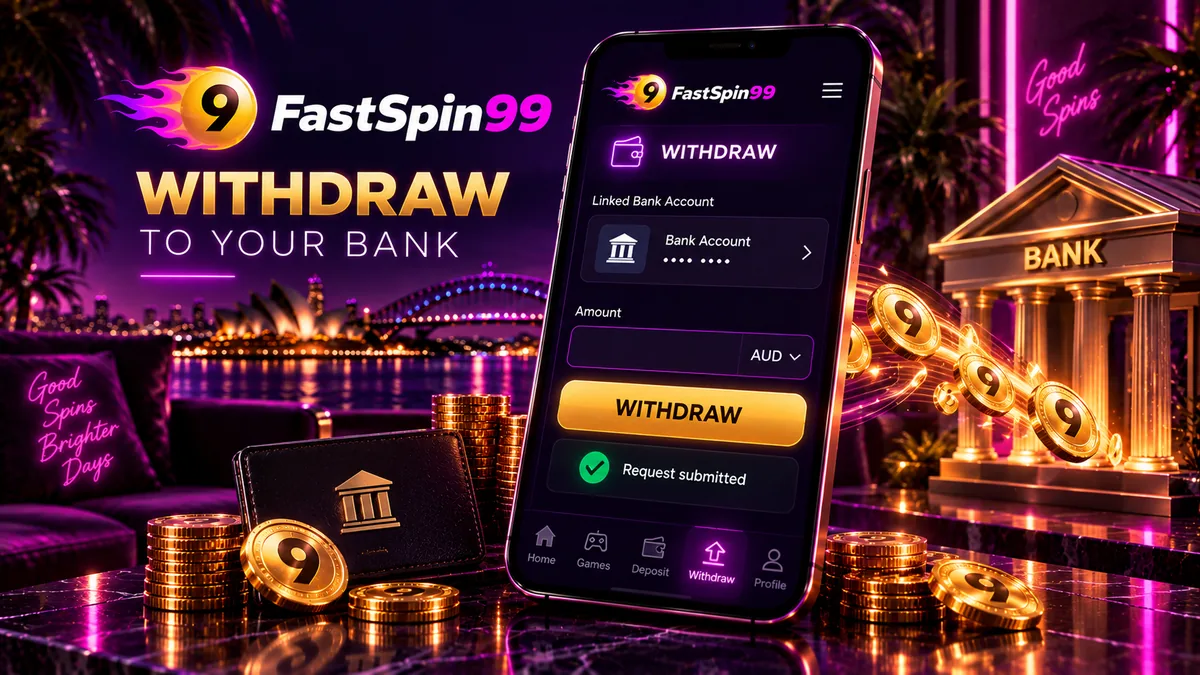 Withdraw screen on a smartphone sending a payout to a linked bank account